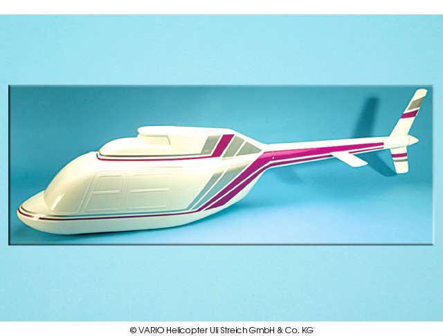 Decor Jet Ranger, violett-silber VARIO Helicopter - Herst.-Nr. 106/7