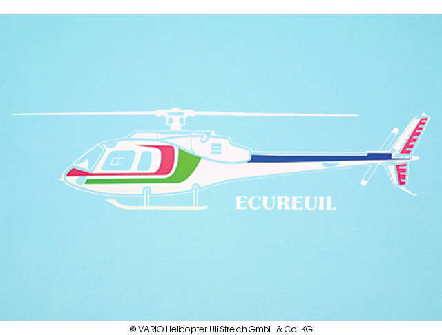 Autoaufkleber Ecureuil weiß VARIO Helicopter - Herst.-Nr. 14/70