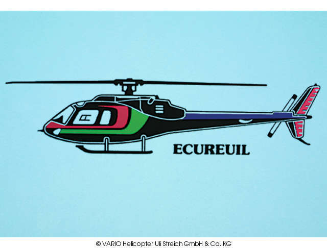 Autoaufkleber Ecureuil schwarz VARIO Helicopter - Herst.-Nr. 14/71