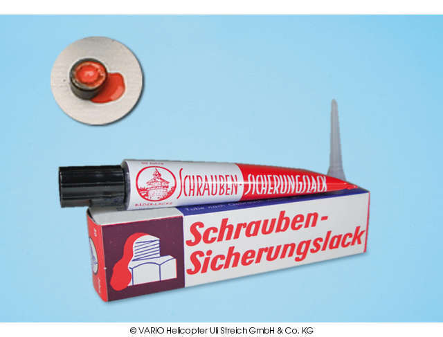 Sicherungslack rot, 20 ml VARIO Helicopter - Herst.-Nr. 16/6