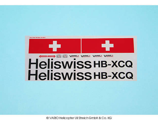 Aufkleber Heliswiss VARIO Helicopter - Herst.-Nr. 240/1