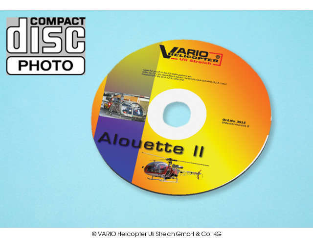 Bildersatz Alouette II auf CD VARIO Helicopter - Herst.-Nr. 3615