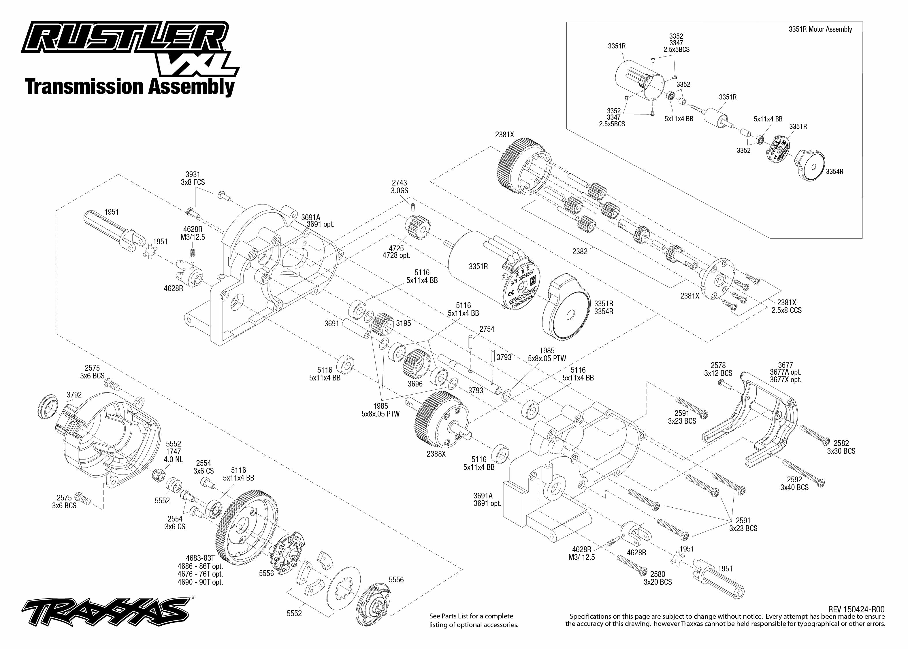 Traxxas Traxxas Rustler VXL TSM (brushless) RTR, TRX37076-3