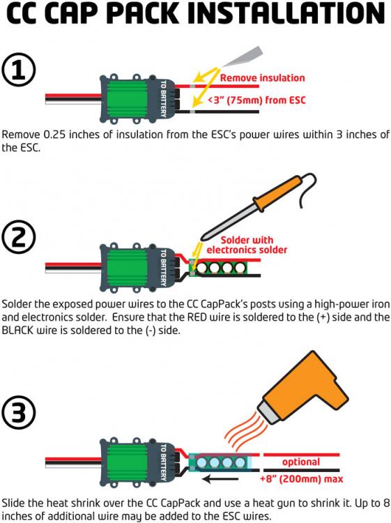 Atomic Selbermachen ESC Kappe Pack Kit - Einfach Kondensatoren