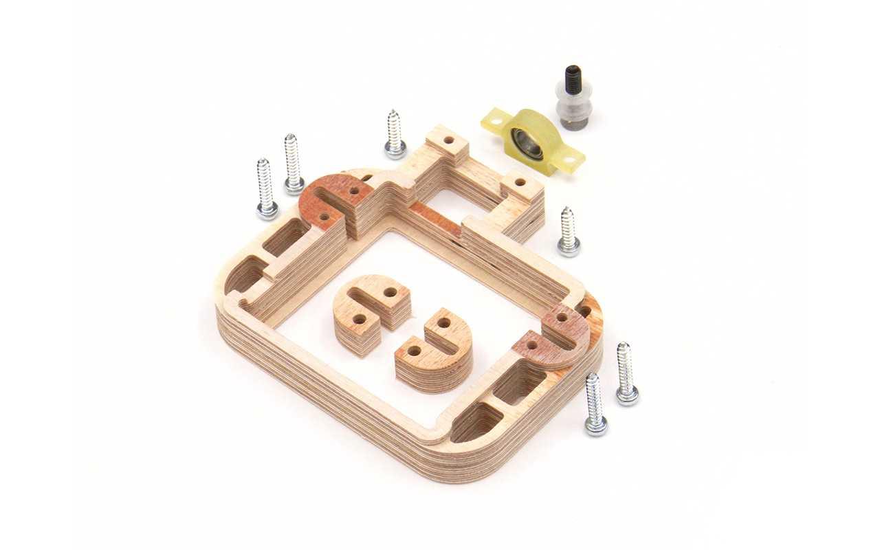 Hacker Servobefestigungsrahmen KST A203813 mit Kugellager LINKS, HAC