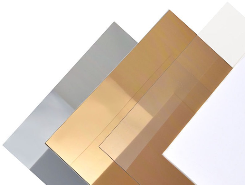 Kunststoffplatte Polystyrol goldfarben 1,5x194x320 mm