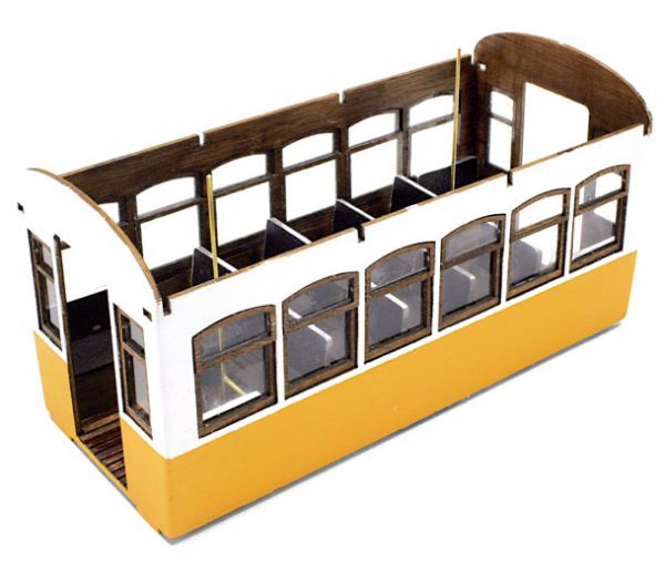 TRAM New Orleans Modellbausatz 1:24 - Holz & Metall Bausatz Mit 1000+ Teilen