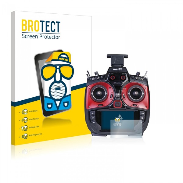 Brotect Pellicola Vetro Protettiva Per Graupner MZ-32 – 3 Pezzi – Durezza 9H – Anti Impronte – Made In Germany