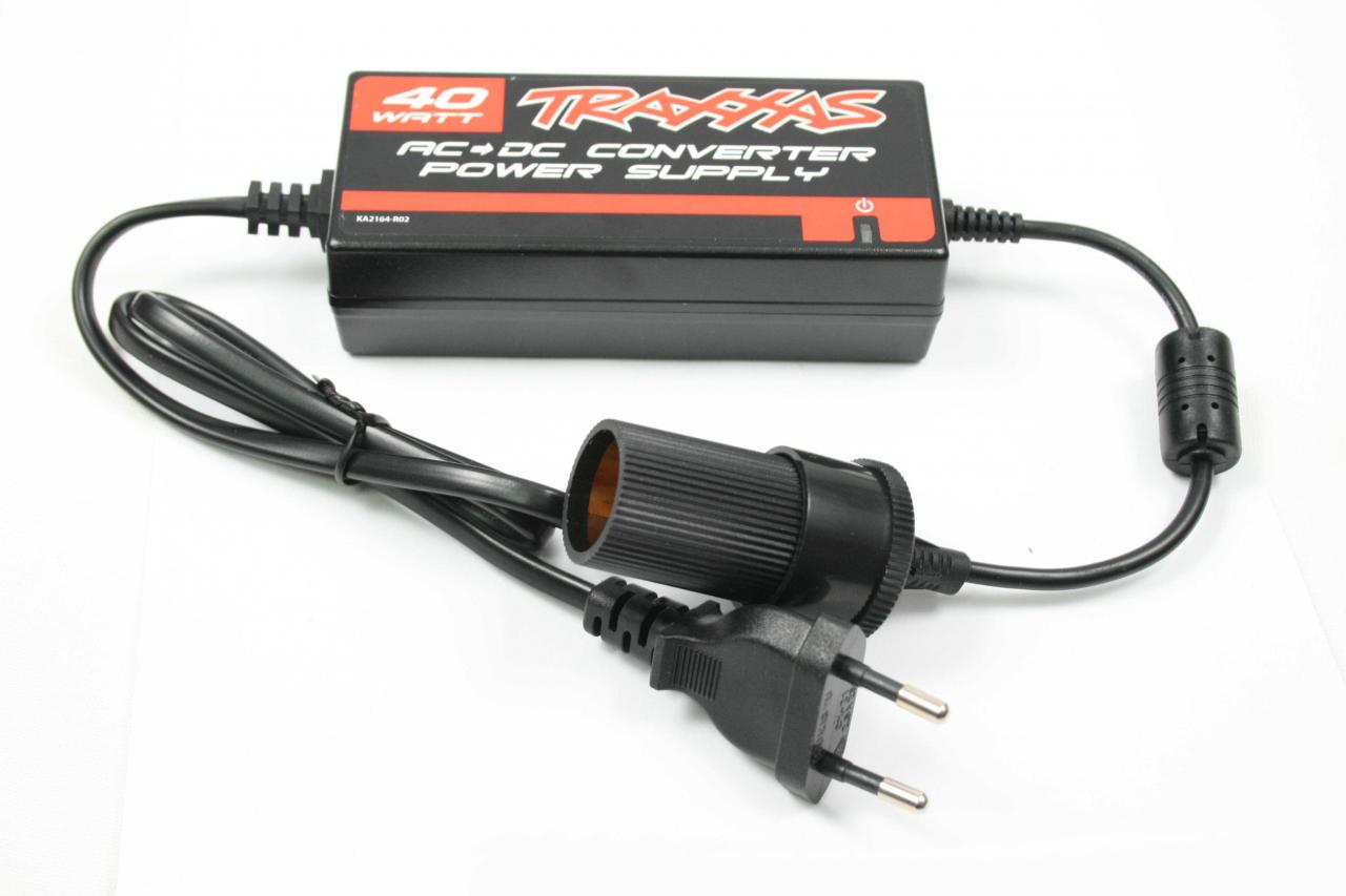 Traxxas AC->DC Adapter, 40W (Netzteil für 12-Volt-Lader), TRX2976G