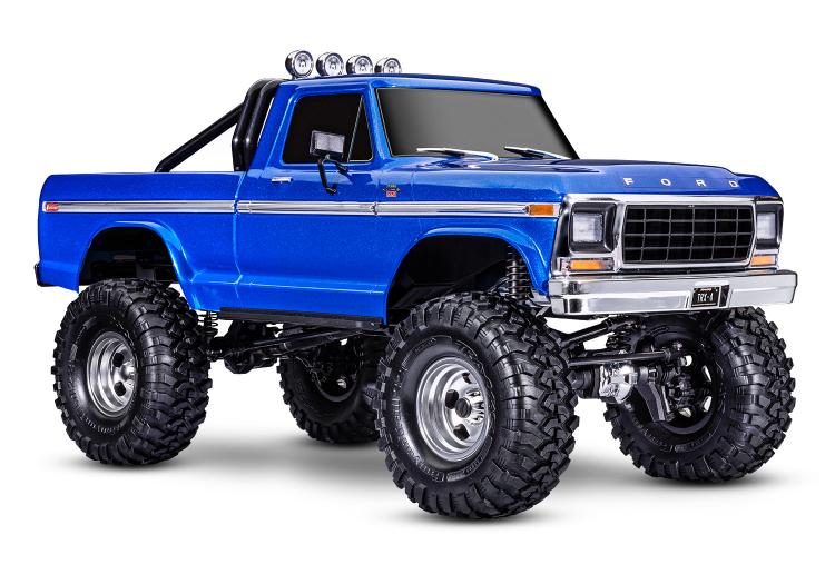 Zubehör für Traxxas TRX-4 1/10 Crawler F150 High Trail RTR, blau (ohne  Akku/Lader), TRX92046-4-BLUE