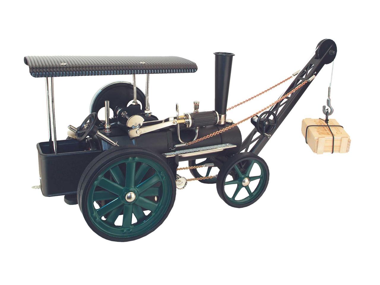 Wilesco Dampftraktor mit Kran D405/1, Wi-00405-1