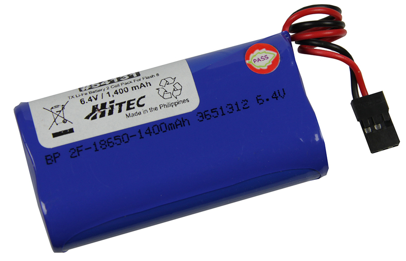 HiTEC Akku Flash 8 LiFe 1400mAh 6,4V 2zellig (UNIStecker), 115122