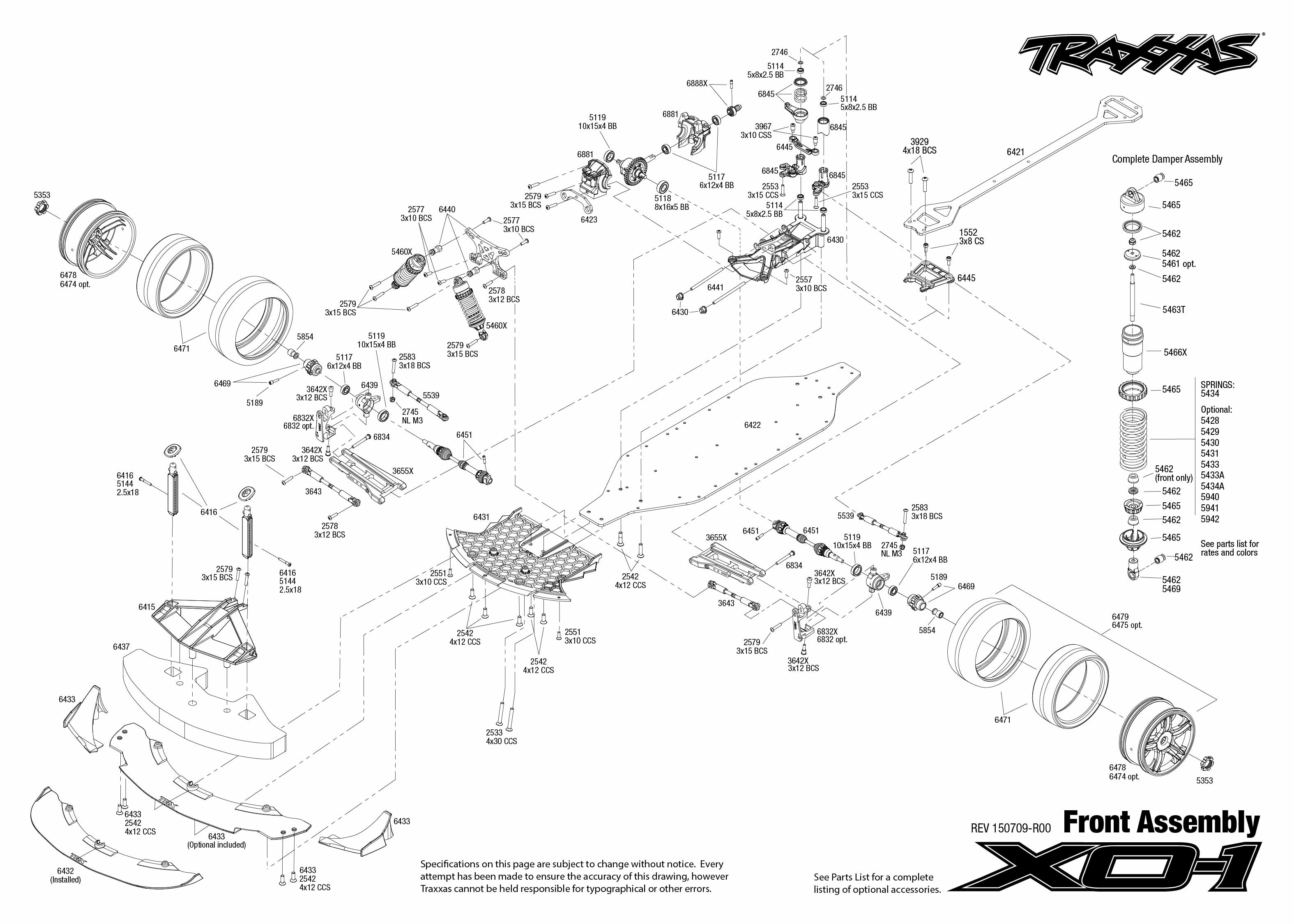 Traxxas Traxxas X0-1 Supercar mit TSM, TRX64077-3 traxxas e revo brushless parts diagram 