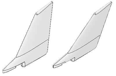 Leitwerke links und rechts (FunJet ULTRA)