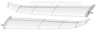 Tragflächen mit Servos (Heron RR)