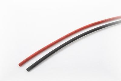 Schrumpfschlauch 2 mm Set (25 cm) (rot/schwarz)