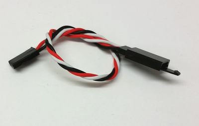 Servo Verlängerungskabel Silikon mit Sicherungsclip verdrillt, 15 cm lang, Futaba Steckverbinder