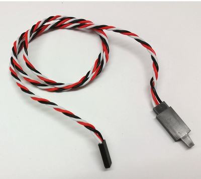 Servo Verlängerungskabel Silikon mit Sicherungsclip verdrillt, 60 cm lang, Futaba Steckverbinder