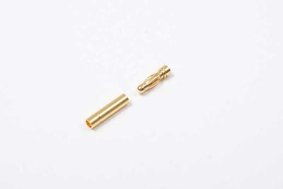 Goldkontaktstecker Lamelle 3mm (1 Paar)