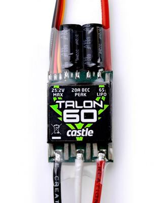 Talon 60, 2-6S, 60A, 8A BEC Regler