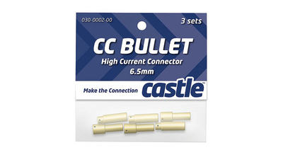 6,5mm Goldsteckverbindungen (Stecker, Buchse) (3 Paar)