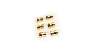 8,0mm Goldsteckverbindungen (Stecker, Buchse) (3 Paar)