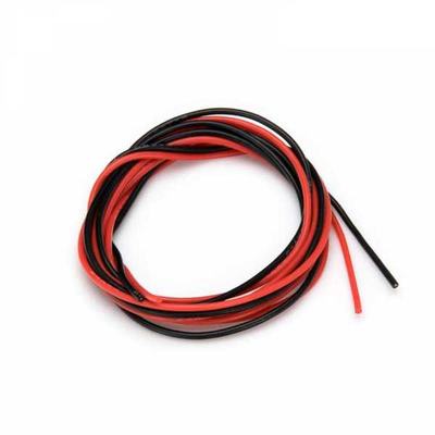 Silikonkabel Rot & Schwarz 0,2mm² (AWG24, 1m)