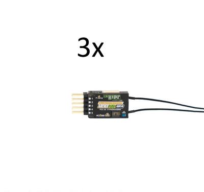 3x ARCHER-GR6 + Empfänger mit Vario-Sensor, (EU-LBT)