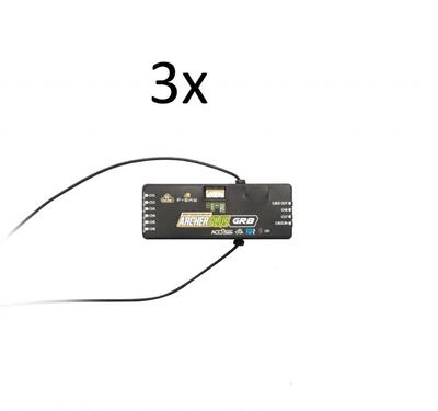 3x ARCHER-GR8 + Empfänger mit Vario-Sensor, (EU-LBT)