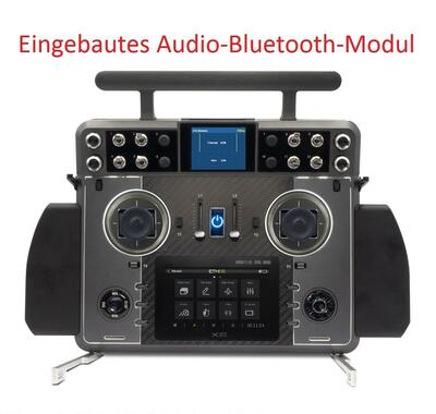 TANDEM XE Pultsender mit verbesserten 3D-Gimbals & Audio-Bluetooth (Multi*-Protokoll, Alukoffer)