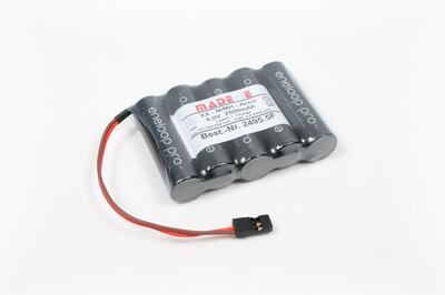 Empfängerakku, eneloop pro XX 5NH-2500, TX/RX, flach, JR-Stecker