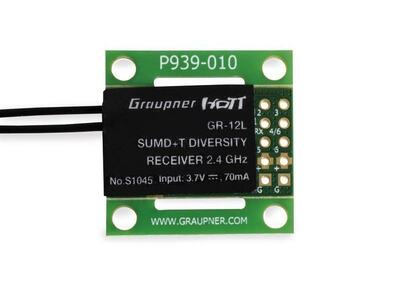 Empfänger GR-12L SUMD+T 2 Antennen PCB 2.4 GHz