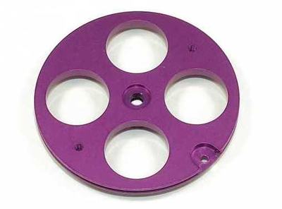 45 mm Alu Pull-Pull Scheibe - VIOLETT - JR/Graupner