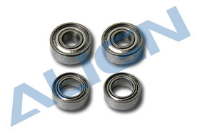 Kugell.Set (2) 3x8x3 (MR83ZZ) / (2) 4x7x2.5 (MR74ZZ) (T-Rex 500)