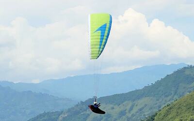 Para-RC Gleitschirm PHASOR 2.3 RAST lime/blau/weiß