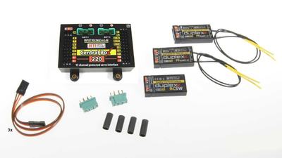 Jeti DUPLEX 2.4EX Central Box 220 + 2x Rsat2 + RC Switch