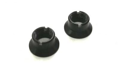 Ziermutter schwarz für DS-24 Frontpanel (2 Stück)