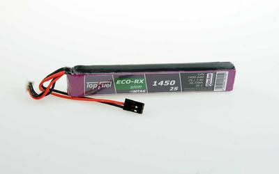 TopFuel LiPo ECO RX 1450mAh 2S 20C Slim MTAG