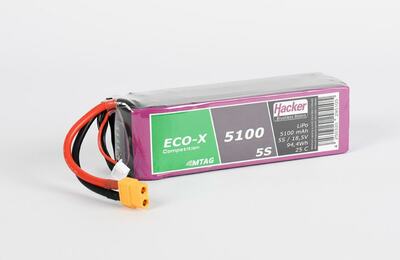 TopFuel LiPo ECO-X 5100mAh 5S 25C Competition F3A MTAG