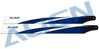 Hauptrotorblätter CFK 380, blau (B)