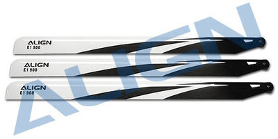 900 Carbon Rotorblätter (Halbsymmetrisch) 3-Blatt