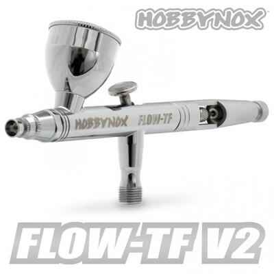 FLOW-TF V2 Airbrush Top Feed 0,3/0,5/0,8mm 2/5/13cc 1,8m Schlauch
