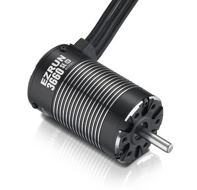 EzRun Brushless Motor 3660-G2 3200KV, 35,8x60mm 5,0mm 4 pol 1/10 Ritzel 25T 4