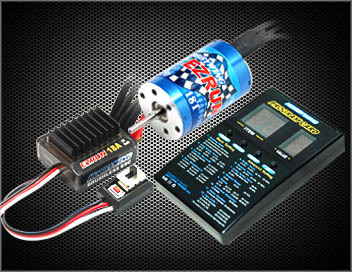 EzRun Combo Bruschless Antriebsset A1 Regler 18A / Motor 2030-12T für 1/18 / Card