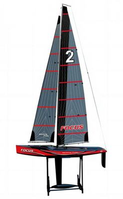 Segelboot "Focus V3" 1m RTR rot