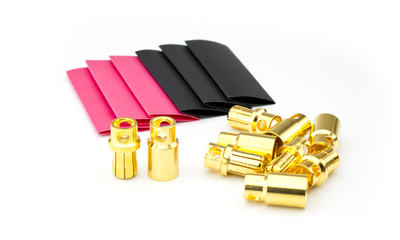 Gold Stecker Buchse 8mm (5 Paare)