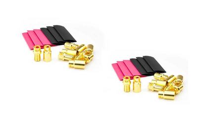 Gold Stecker Buchse 8mm (10 Paare)