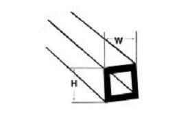 ST-6 Quadr. Hochprofil ABS (6 Stück)