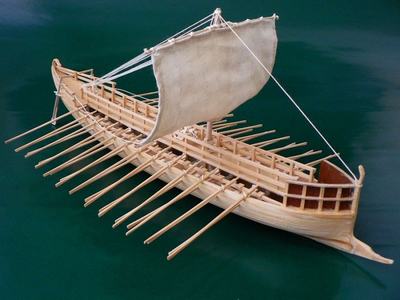 Griechische Bireme 1:72 Baukasten
