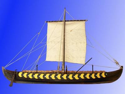 Gokstad  Wikingerschiff 7 Jh. Baukasten